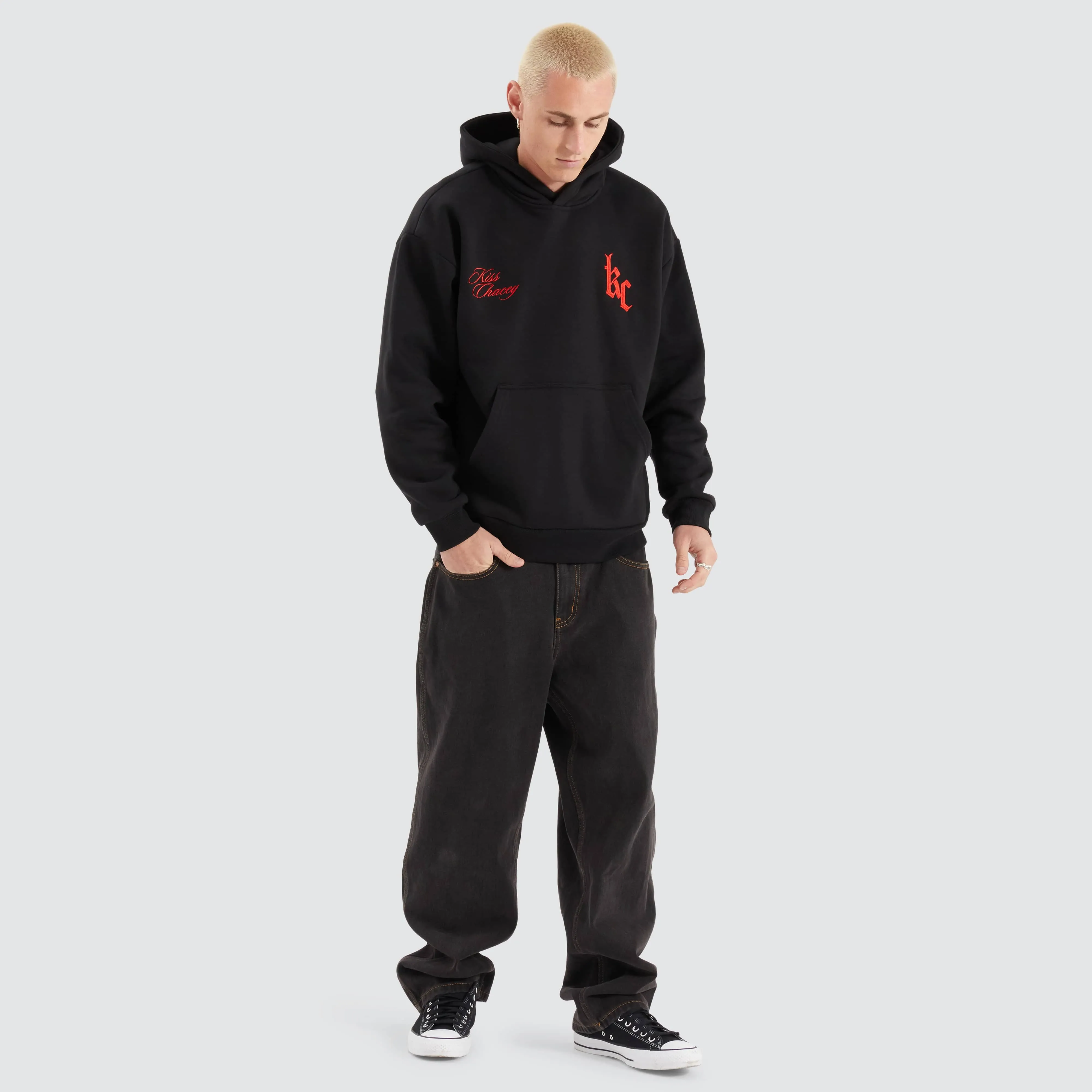 Astral Heavy Relaxed Hoodie Jet Black