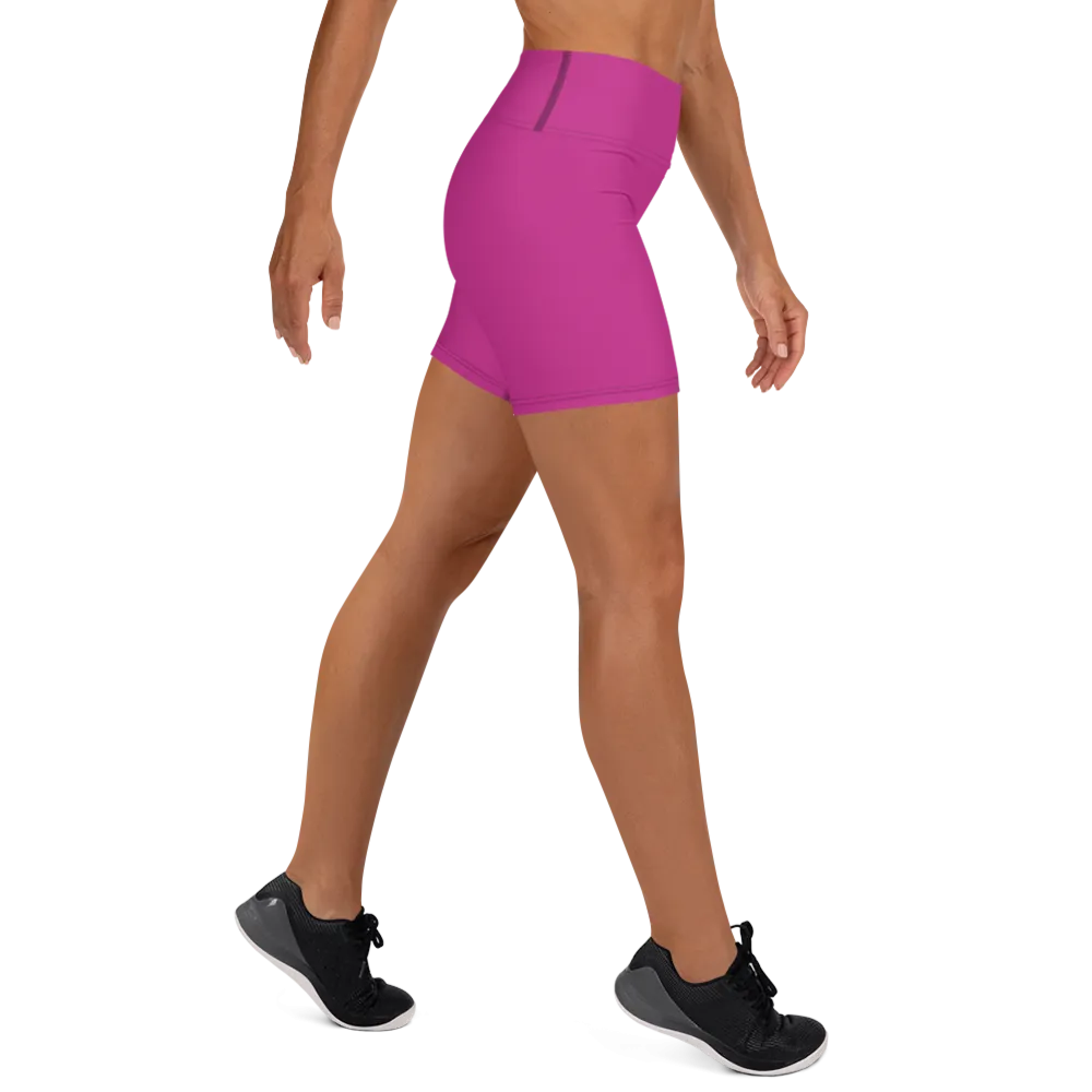 Athletic Apparatus Pink Black logo Yoga Shorts
