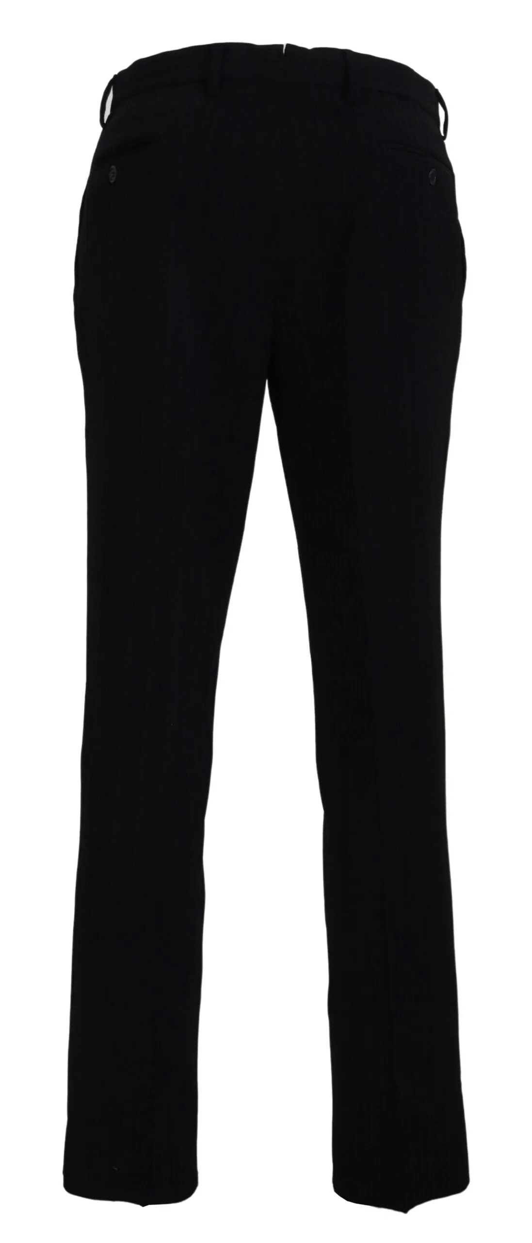 BENCIVENGA Black Cotton Straight Fit  Formal Pants
