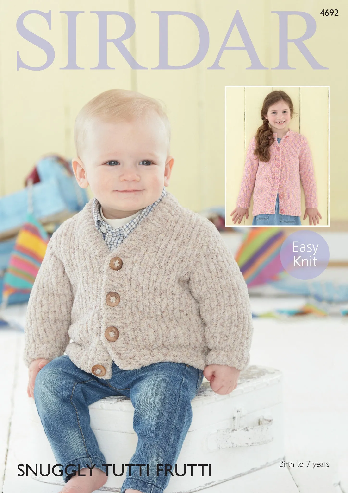 Cardigans in Sirdar Snuggly Tutti Frutti (4692)