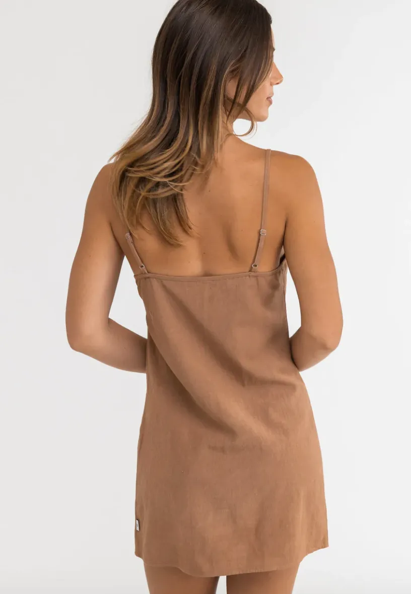 Classic Slip Dress - Caramel