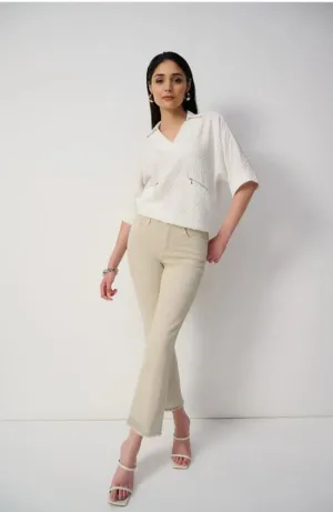 Classic Straight Leg Jean With Frayed Hem