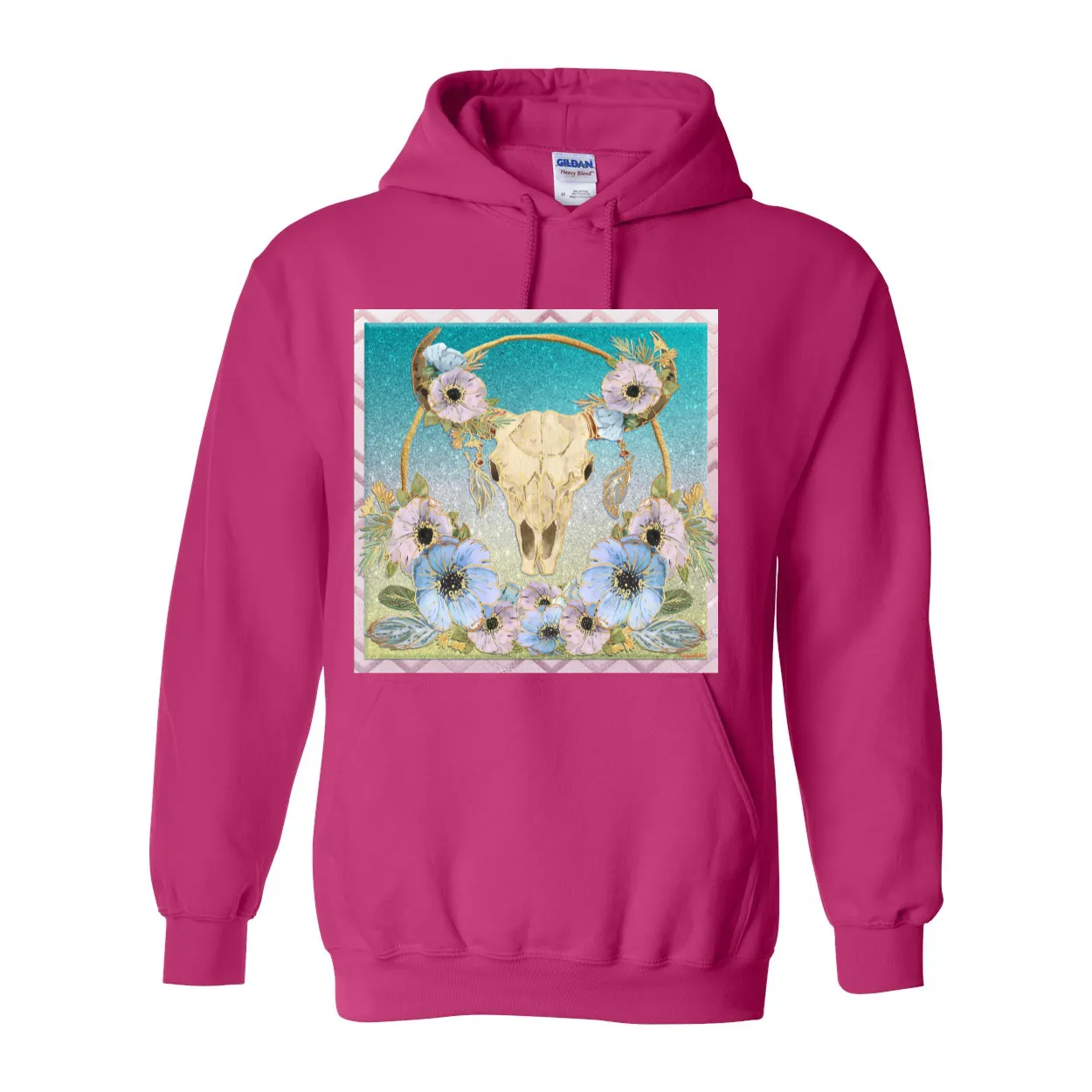 Cowgirl Roots™ Bohemian Rhapsody, Pull Over Front Pocket Hoodies