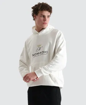 Domenico Relaxed Hoodie Natural White