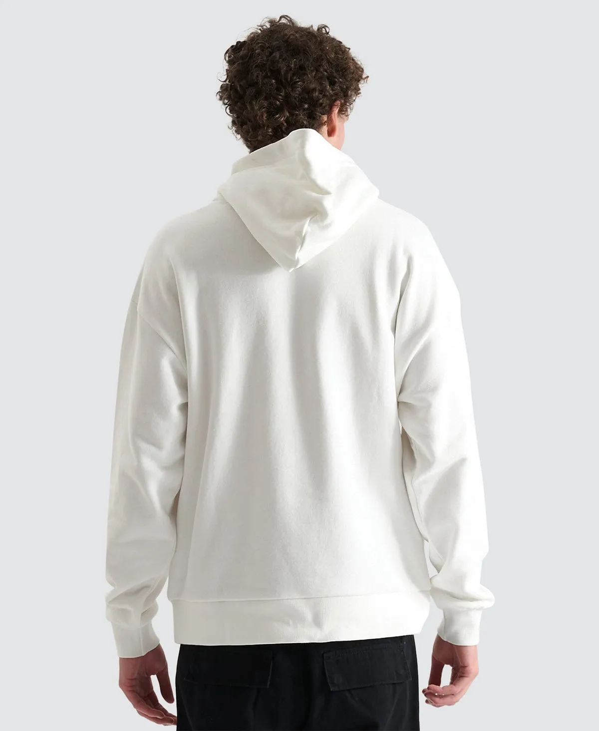 Domenico Relaxed Hoodie Natural White