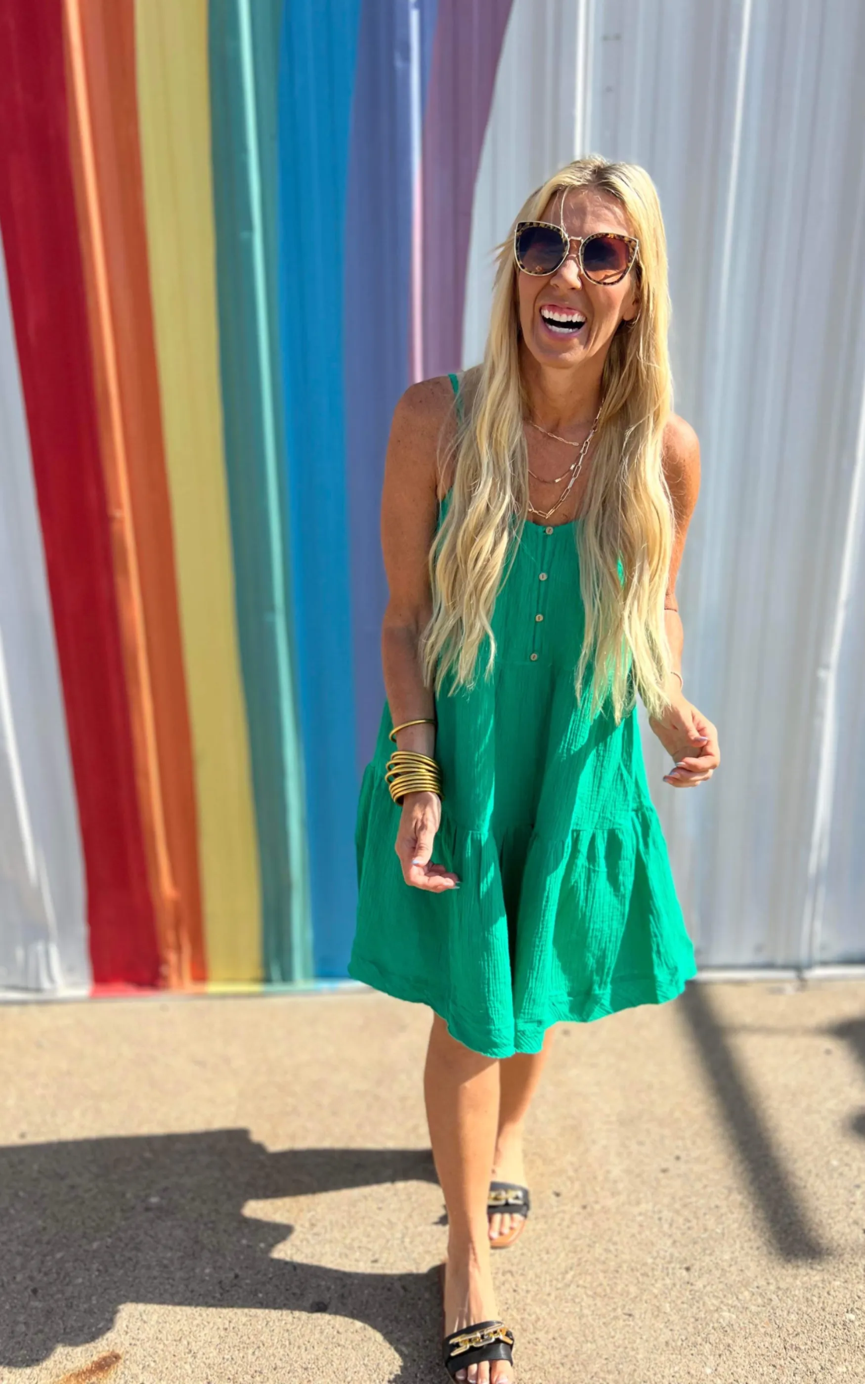 Don't Leave Me Summer Mini Dress - Final Sale