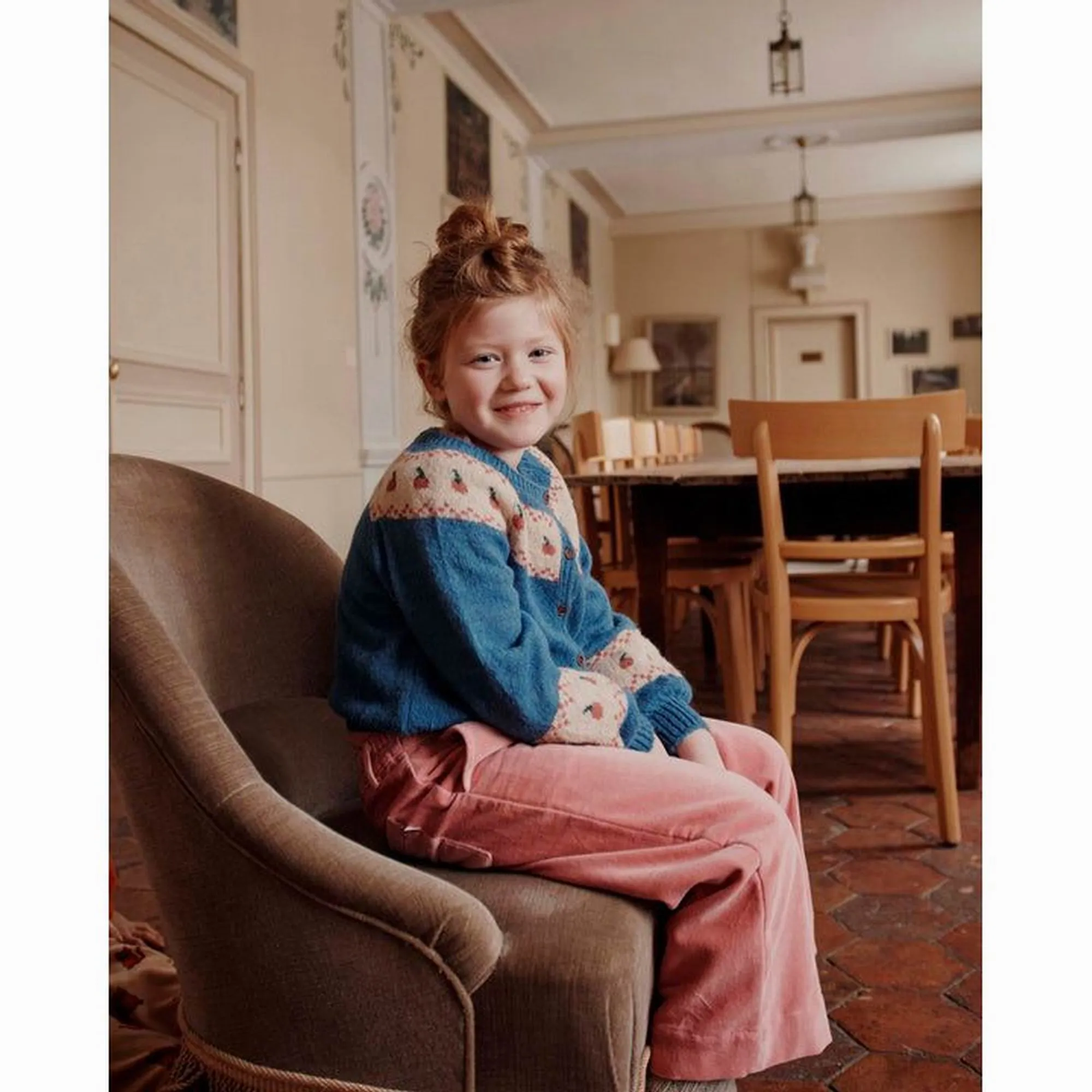 Emile et Ida Apple Cardigan – Bleu