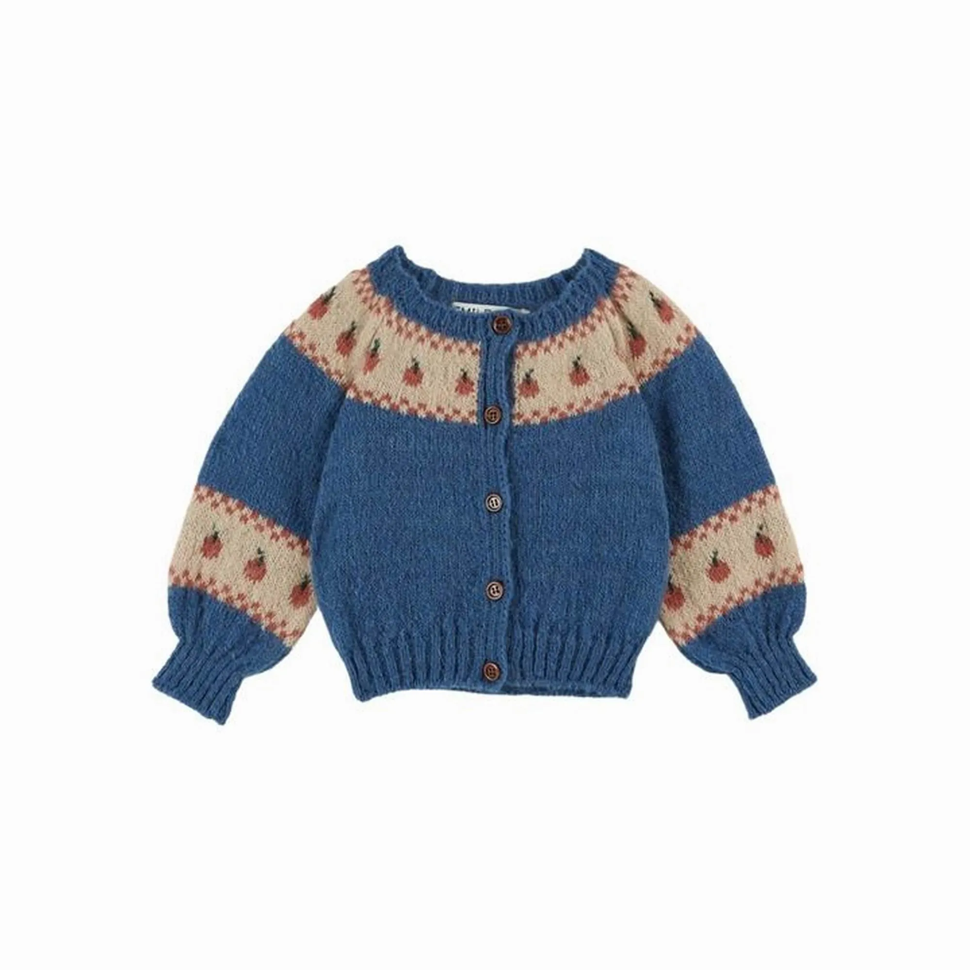 Emile et Ida Apple Cardigan – Bleu