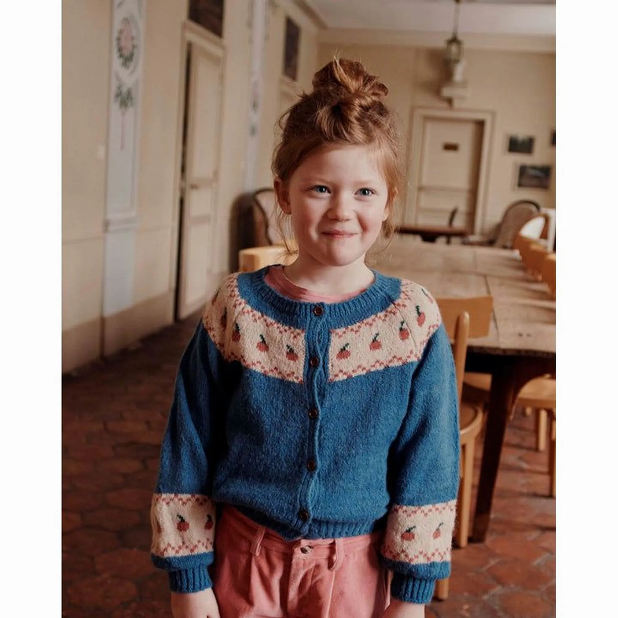 Emile et Ida Apple Cardigan – Bleu
