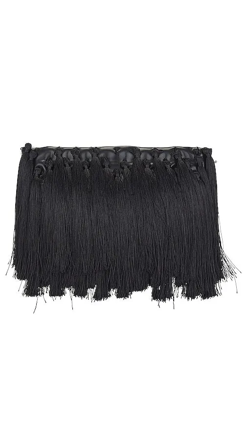 Essentiel Antwerp Enzalez Fringes Pouch in Black