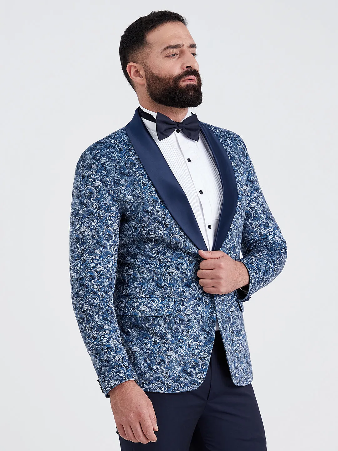 Floral Blueberry Blazer