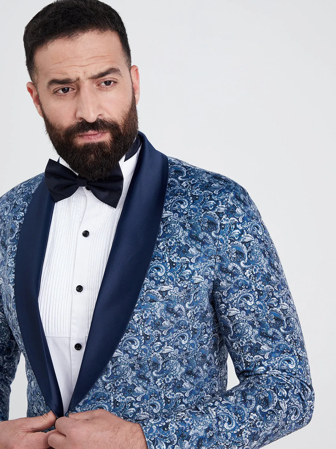 Floral Blueberry Blazer