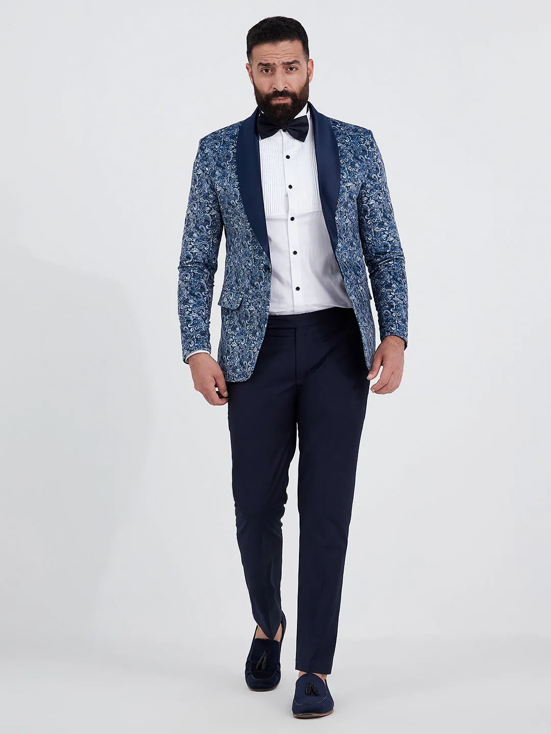 Floral Blueberry Blazer