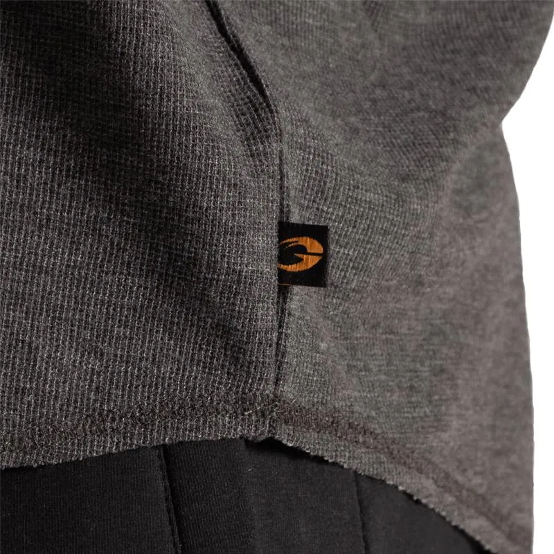 GASP L-S Thermal Hoodie - Graphite Melange