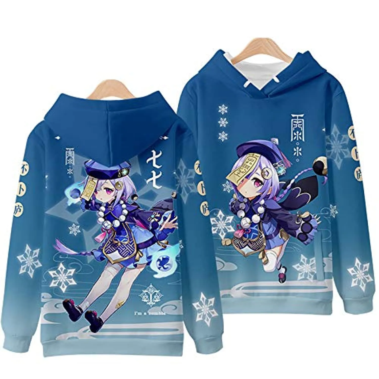 Genshin Impact Hoodies - 3D Hooded Pullover Long Sleeve Casual Streetwear