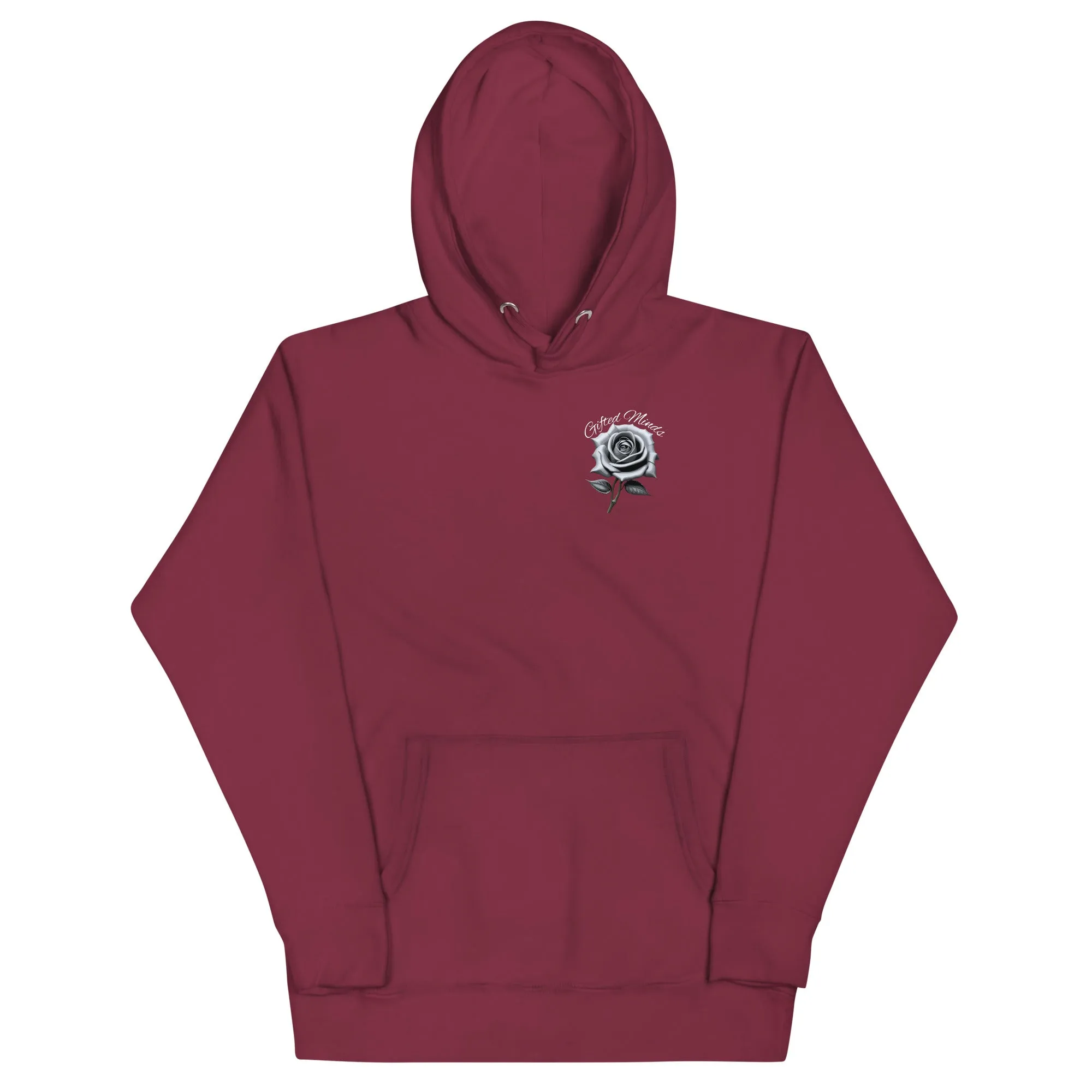 Grey Rose Hoodie