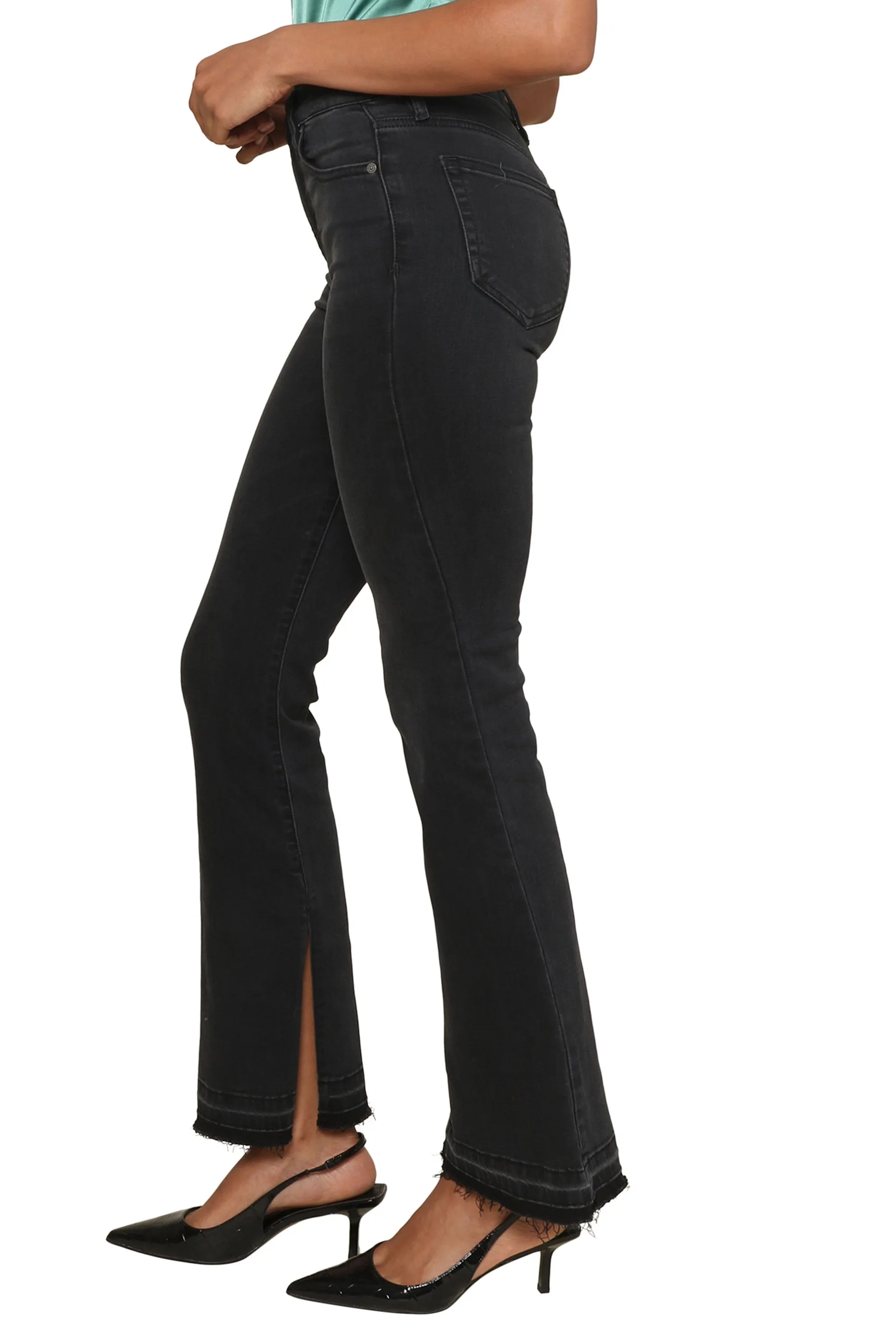 Happi Black Released Hem Flare