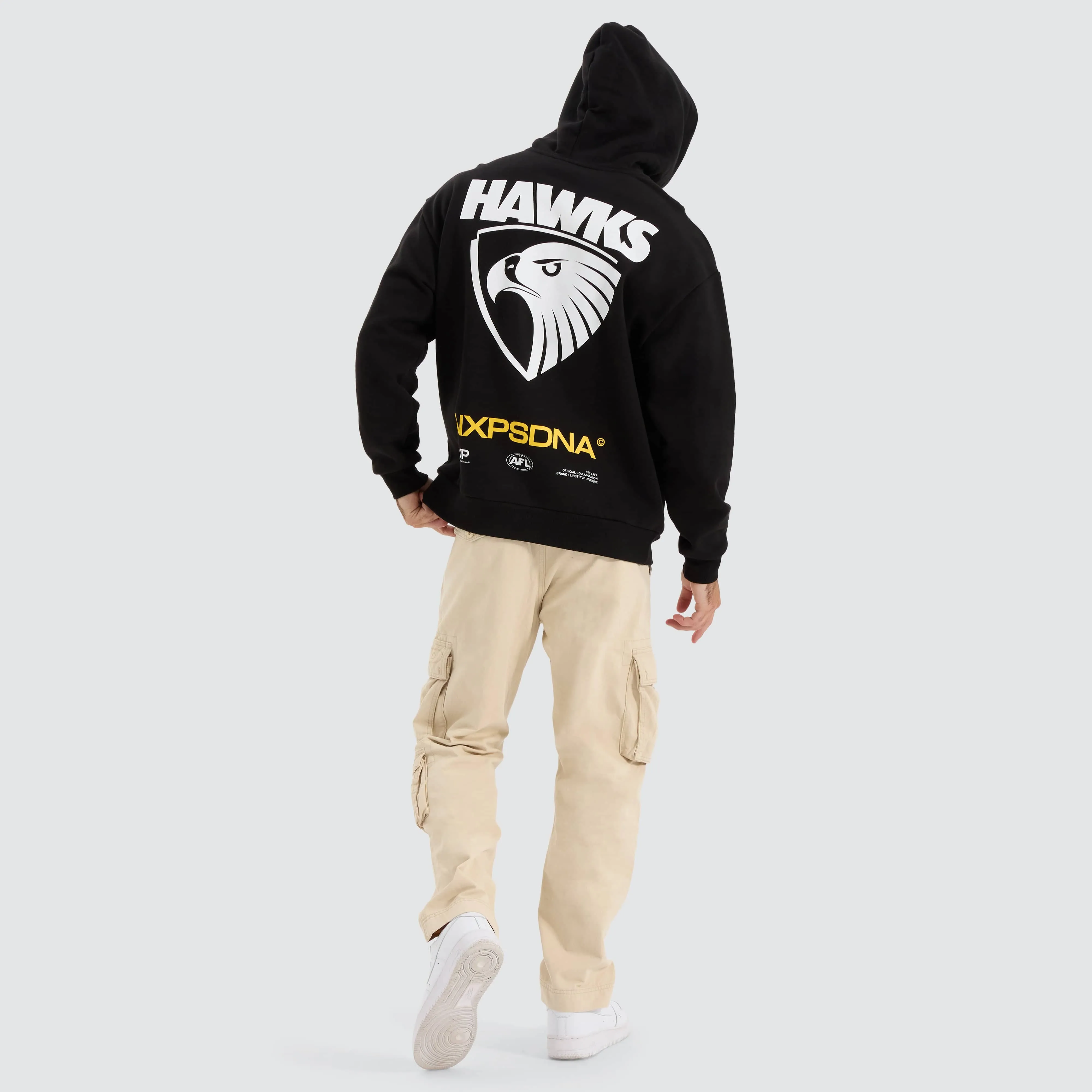 Hawthorn Hawks AFL Relaxed Hoodie Jet Black