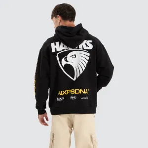 Hawthorn Hawks AFL Relaxed Hoodie Jet Black