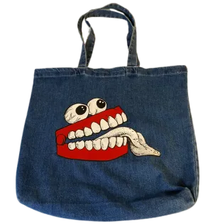 Joint Custody Denim Tote Bag