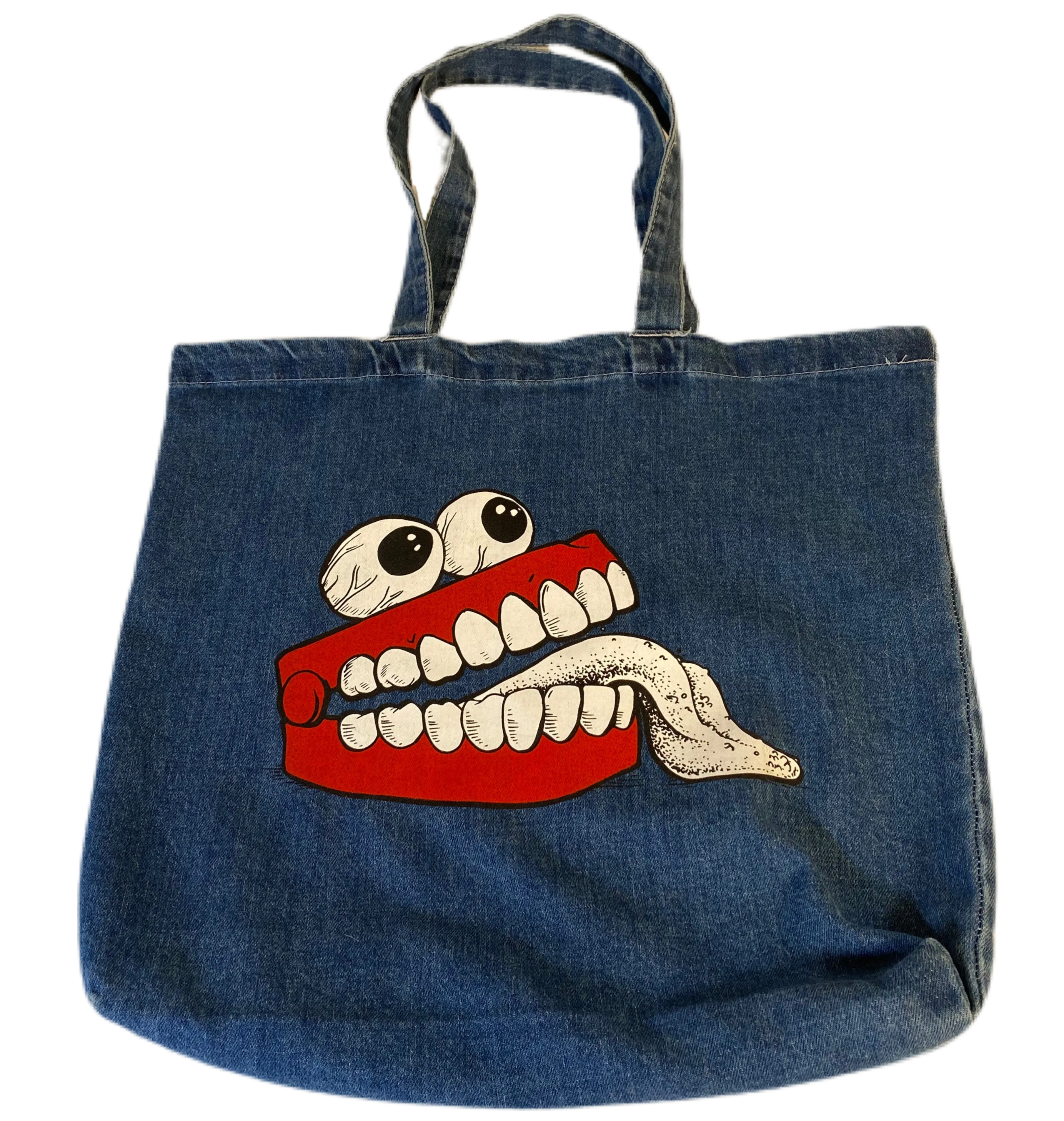 Joint Custody Denim Tote Bag