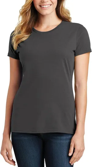 JustBlanks Womens 100% Cotton Fashion Fit Short Sleeve Fan Favorite Tee Shirt for Women