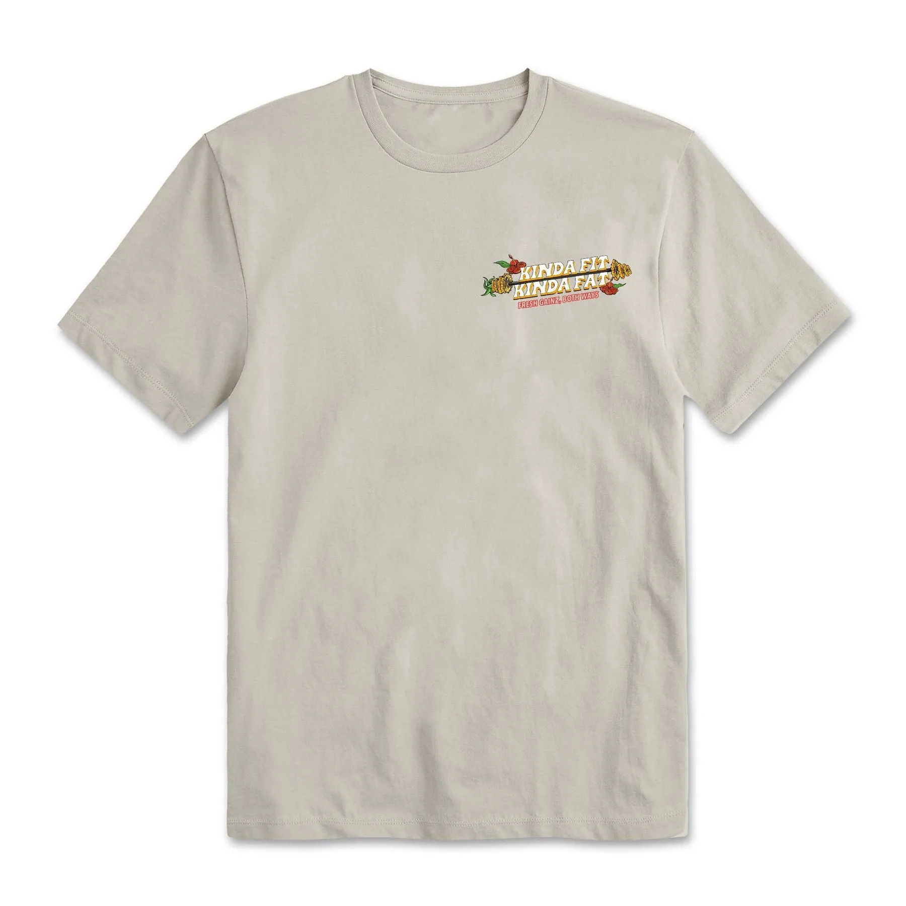 Kinda Fit Kinda Fat Fresh Gainz Tee (Sand)