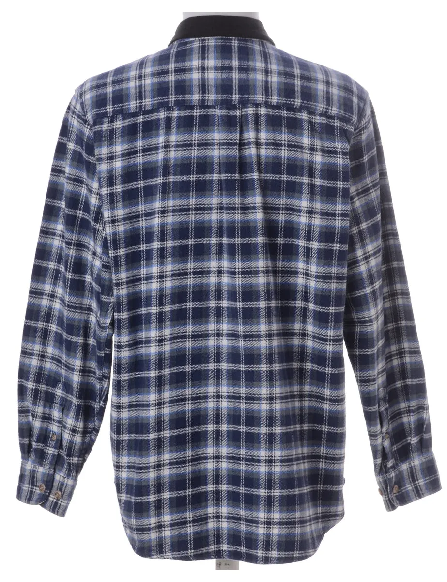 Label Paul Shirt With Denim Collar