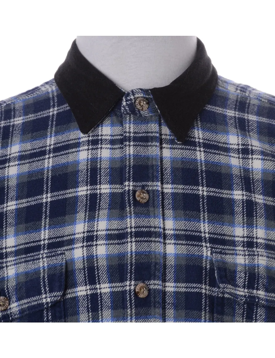 Label Paul Shirt With Denim Collar