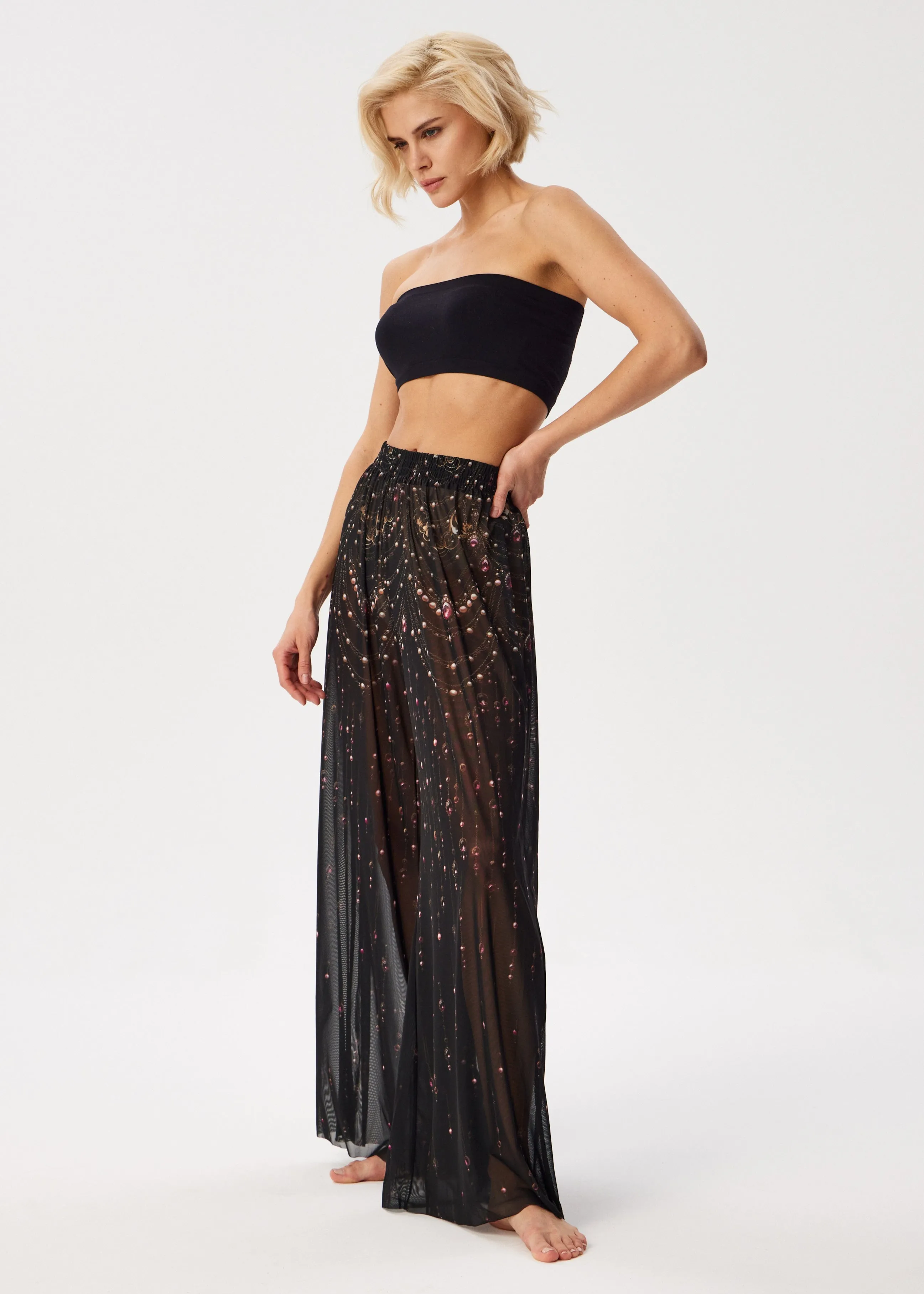 Le Bijou Tattoo Palazzo Pants  Style, Comfort, and Sun Protection