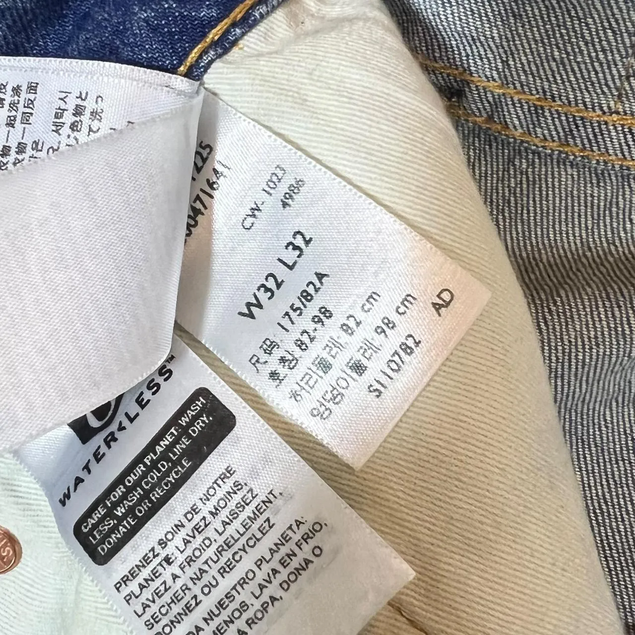LEVI'S 512 Classic Blue Denim Slim Tapered Jeans