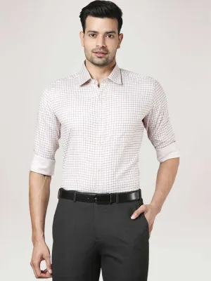 Men Fawn Contemporary Fit Checks Cotton Shirts