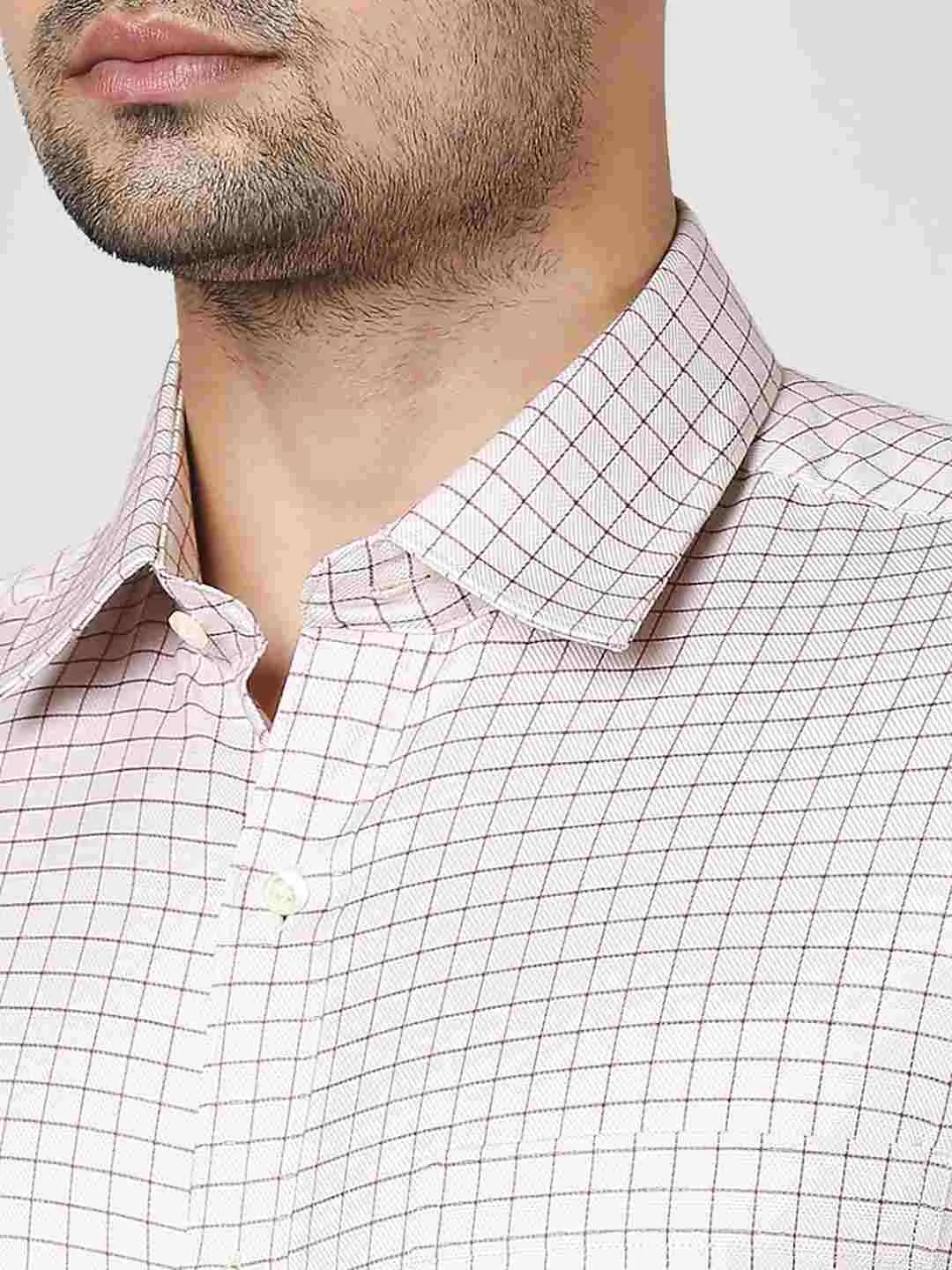 Men Fawn Contemporary Fit Checks Cotton Shirts