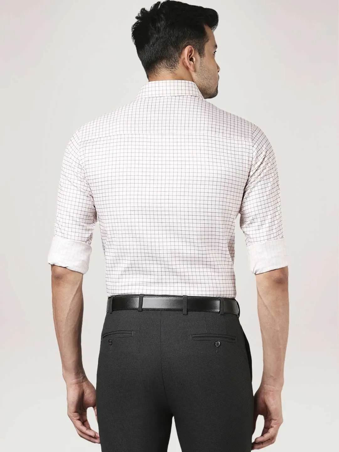 Men Fawn Contemporary Fit Checks Cotton Shirts