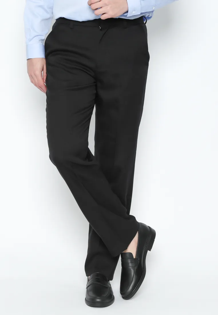 Men's Black Formal Trousers