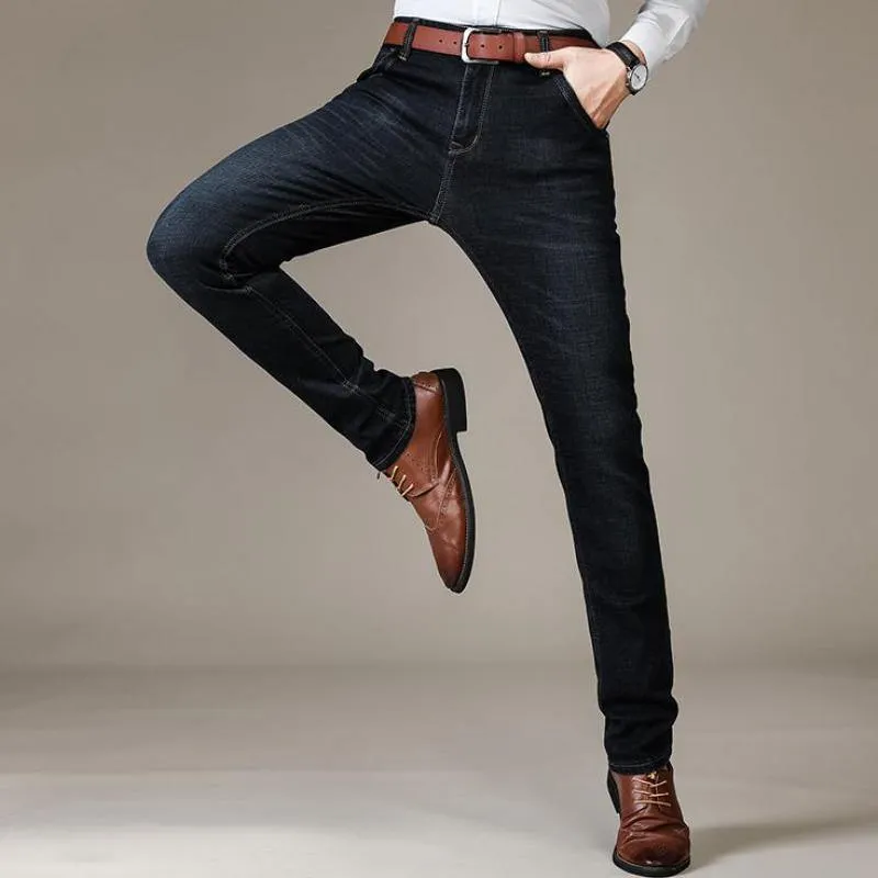 Men's Business Classic Elastic Jeans