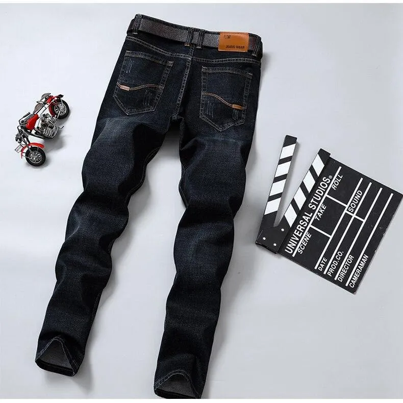 Men's Business Classic Elastic Jeans