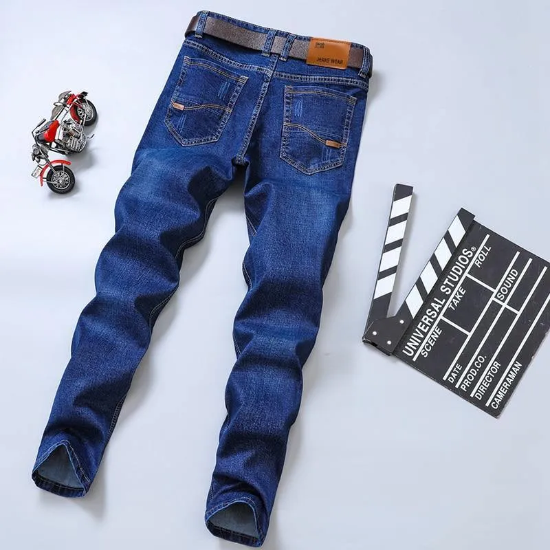 Men's Business Classic Elastic Jeans