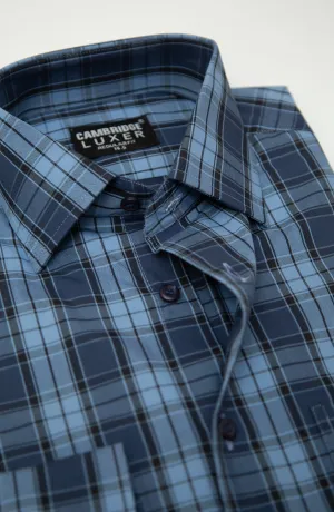 Navy Stripes Formal Shirt