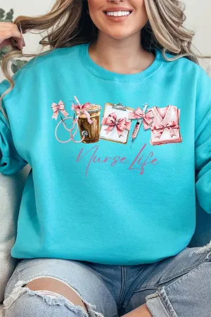 Nurse Life Coquette Bow Unisex NuBlend Crew Sweatshirt
