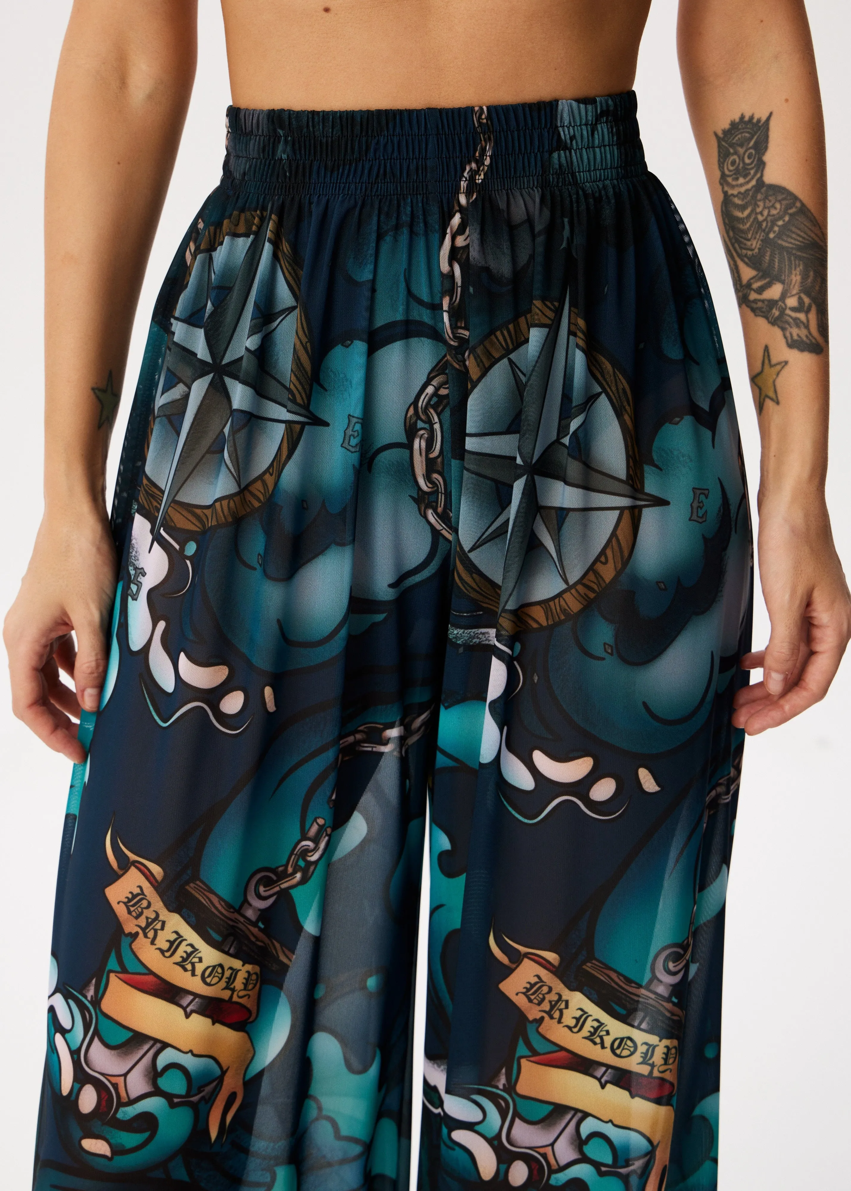 Octopus Flowing Palazzo Pants  Style, Comfort, and Sun Protection