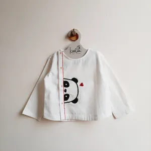 Organic Cotton Embroidered Shirts - Panda