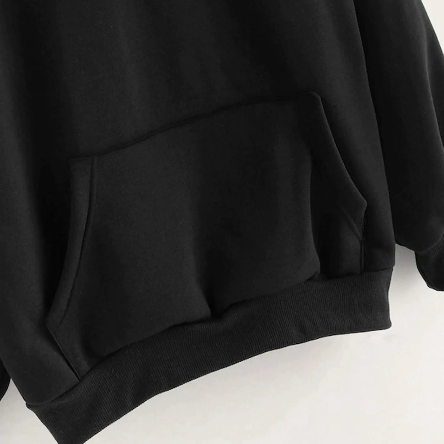 Oversized Sweatshirt Women's Casual Solid Color Hooded Jacket Long Sleeve Pullover Top with Pocket Fleece Hoodies