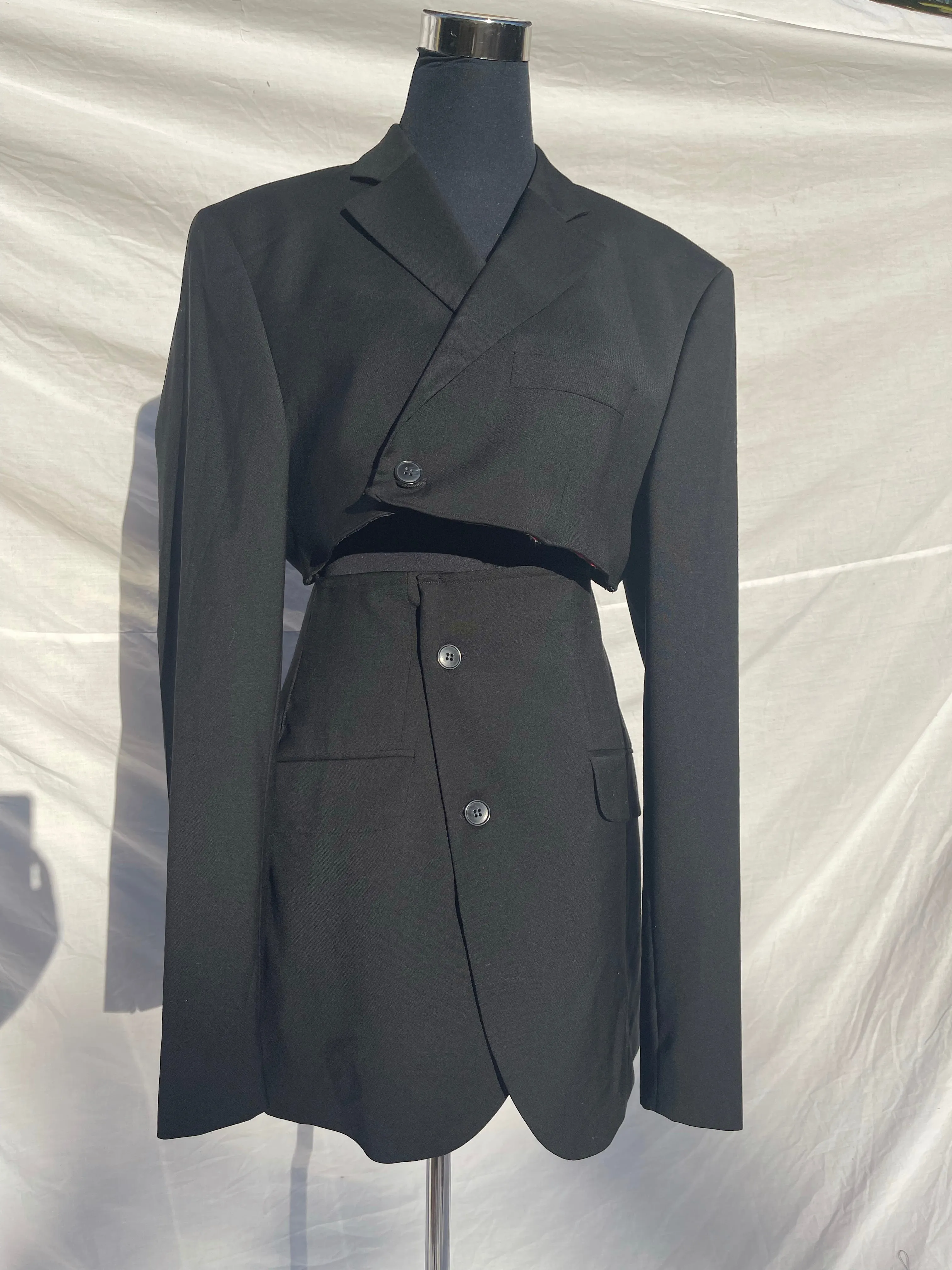 PRE ORDER: Black Reworked Suits (Available in sizes 28-40)