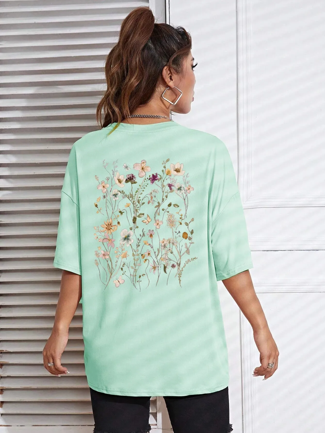 Print Cotton Women T-Shirts