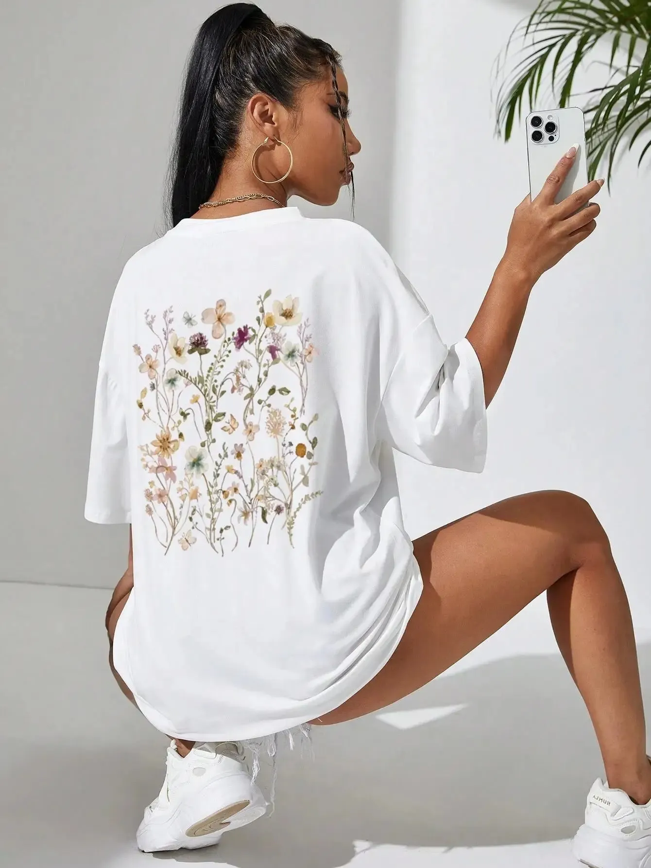 Print Cotton Women T-Shirts