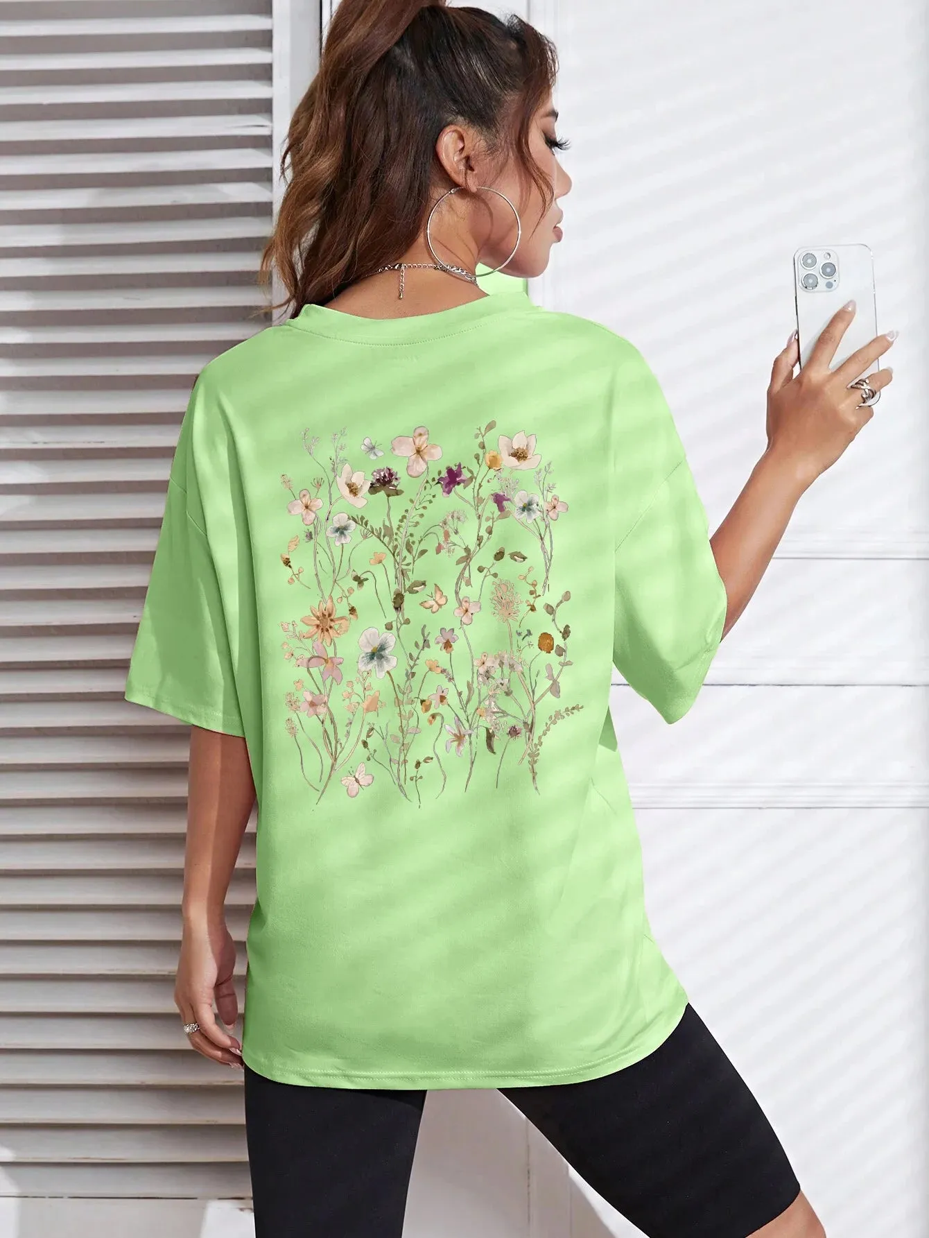 Print Cotton Women T-Shirts