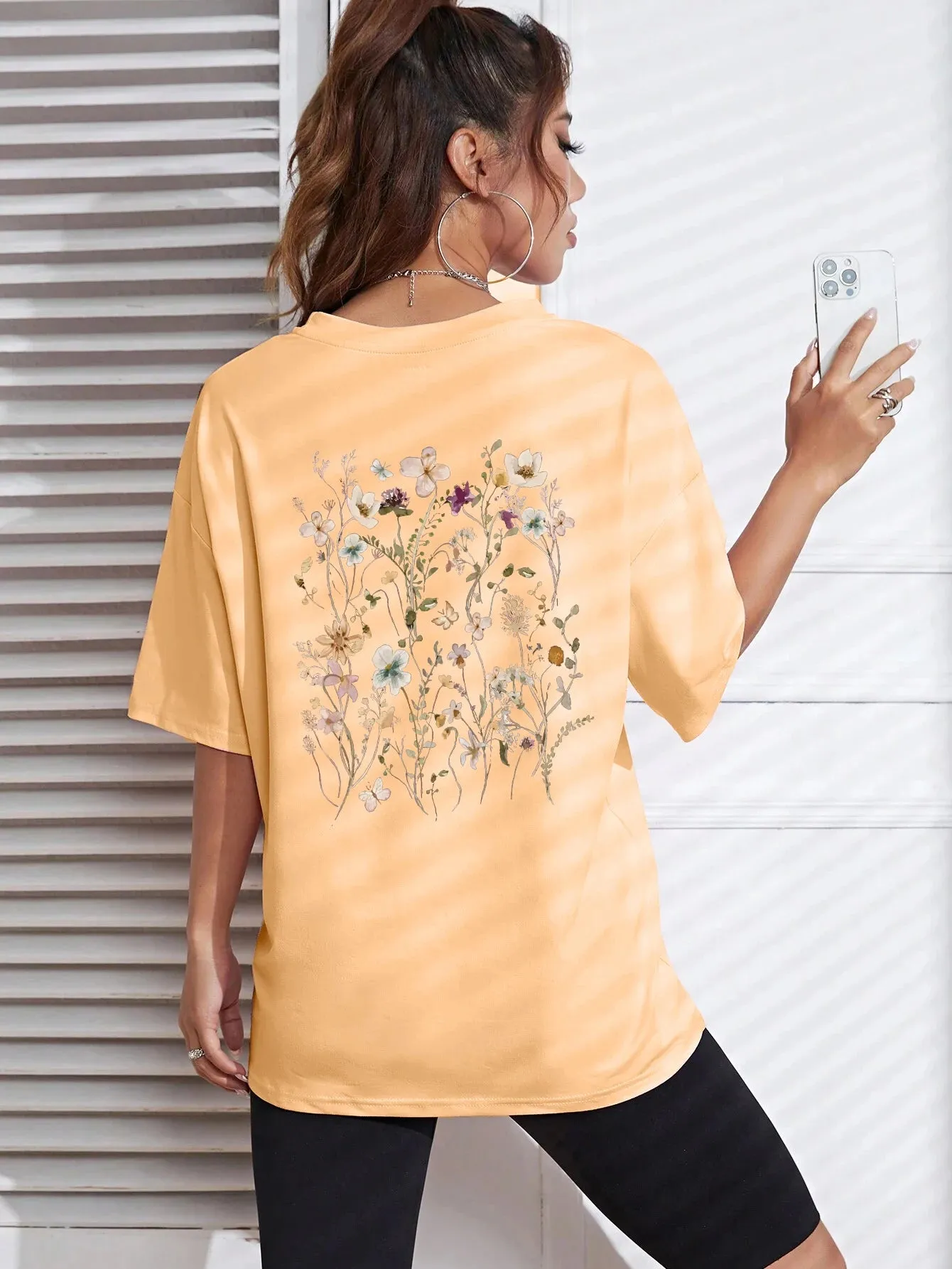 Print Cotton Women T-Shirts