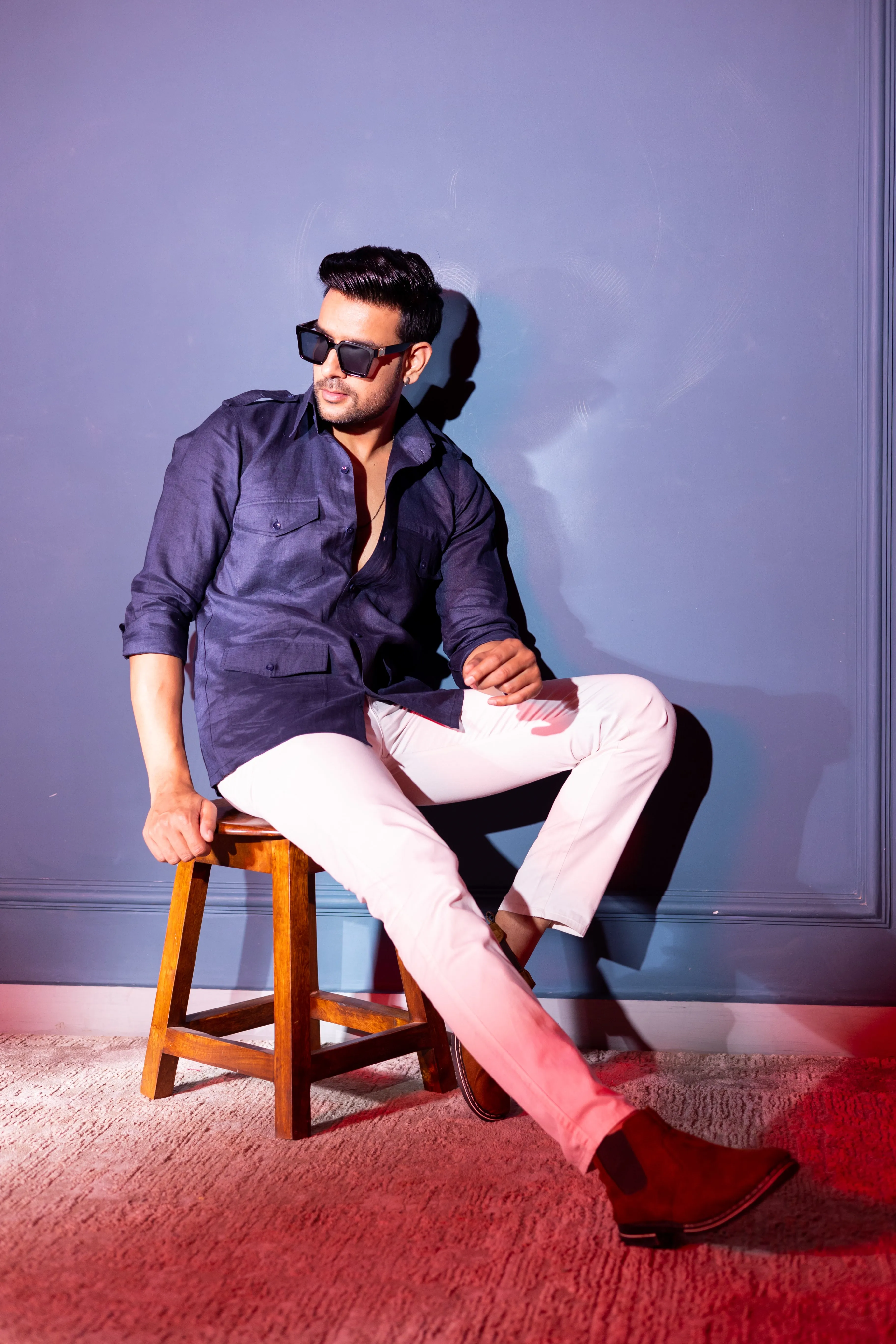 Pure Linen Four Pocket Hunter Shirt