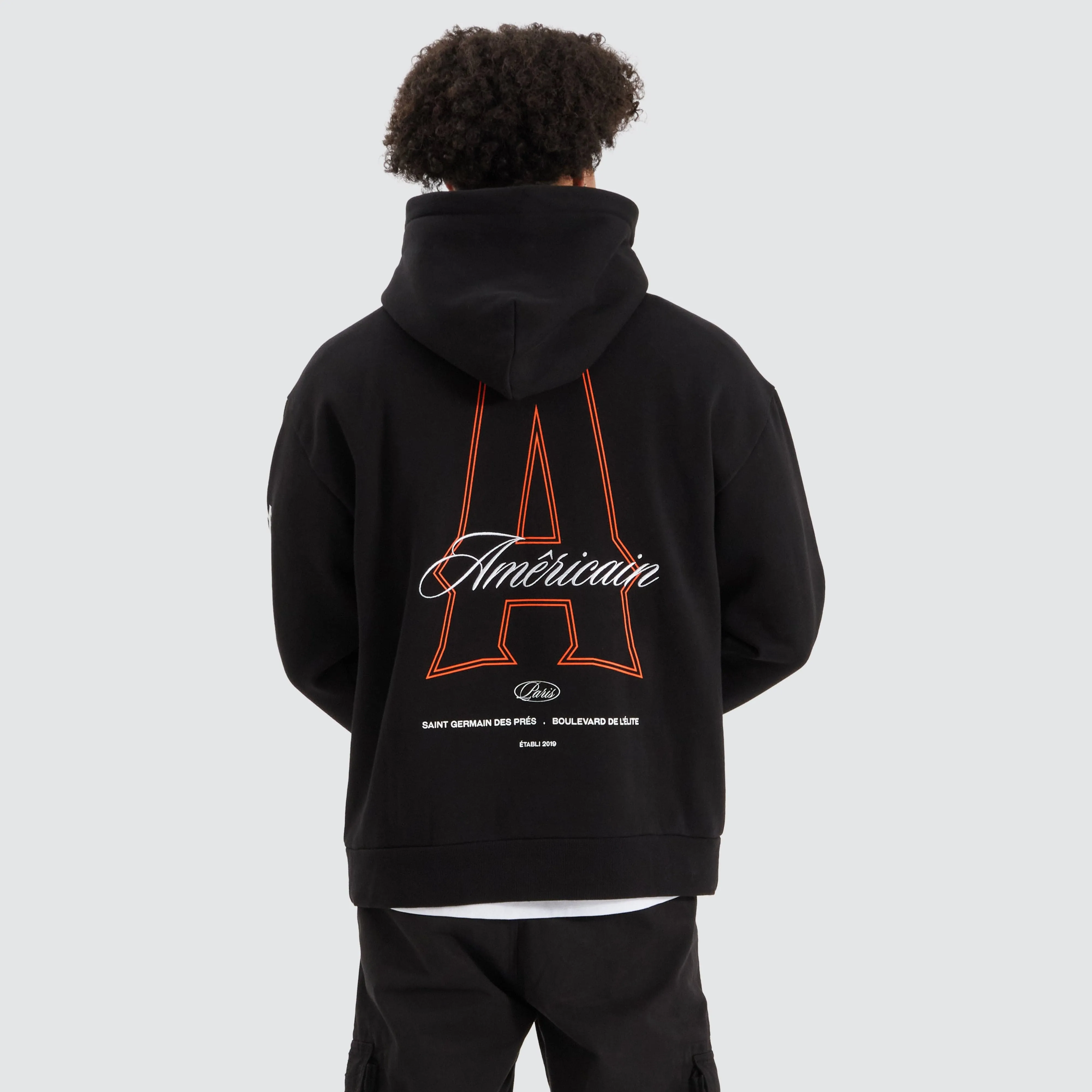 Redvers Heavy Relaxed Hoodie Jet Black
